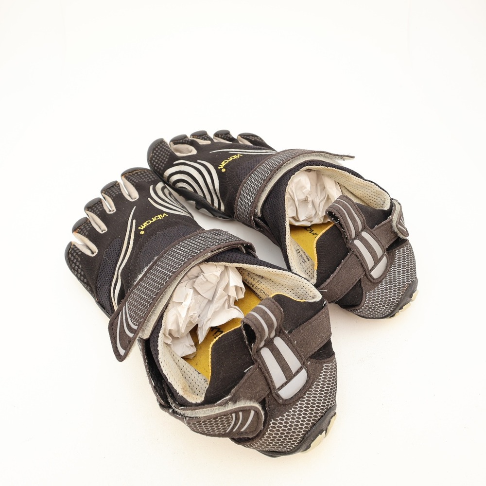 Vibram FiveFingers KMD Sport LS Mens Black Silver Training Shoes M3685 Size 43 - Picture 3 of 15